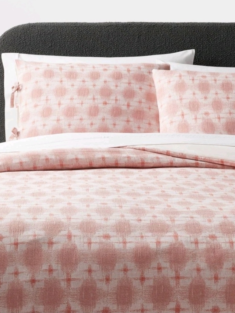 Yarn Dyed Ikat Print Duvet And Sham 3 Piece Set By Threshold